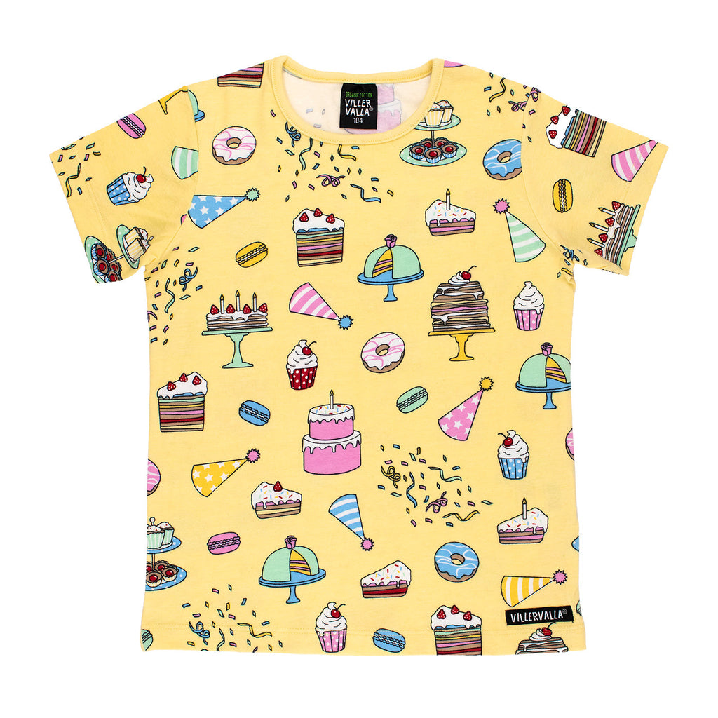 Short-sleeved t-shirt- birthday, banana yellow