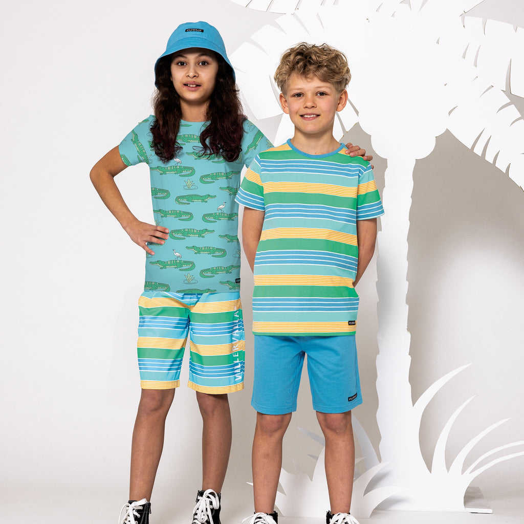 Short sleeve top- Florida stripe
