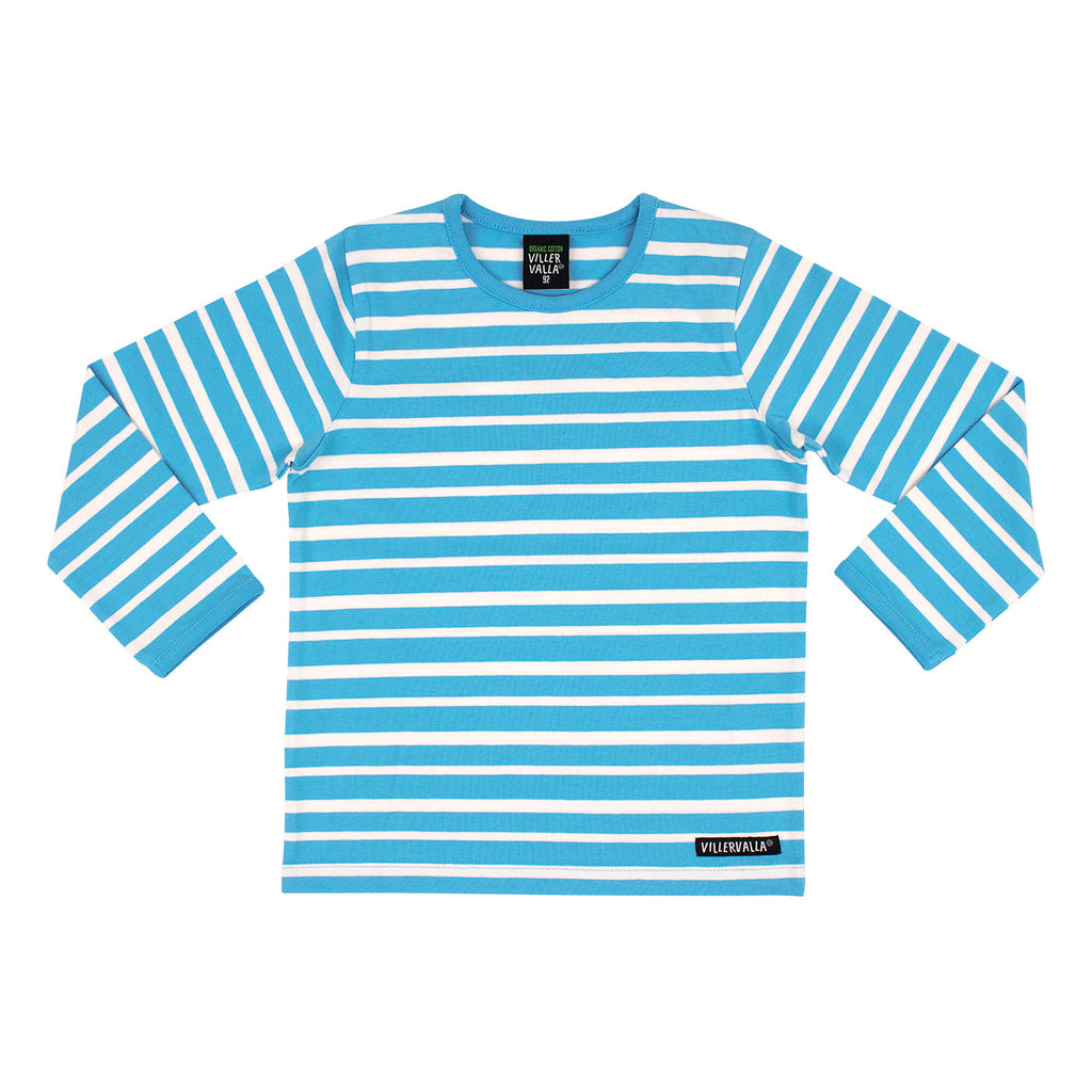 Long sleeve top- stripes, lake