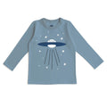 Long sleeve tee- lake blue UFO