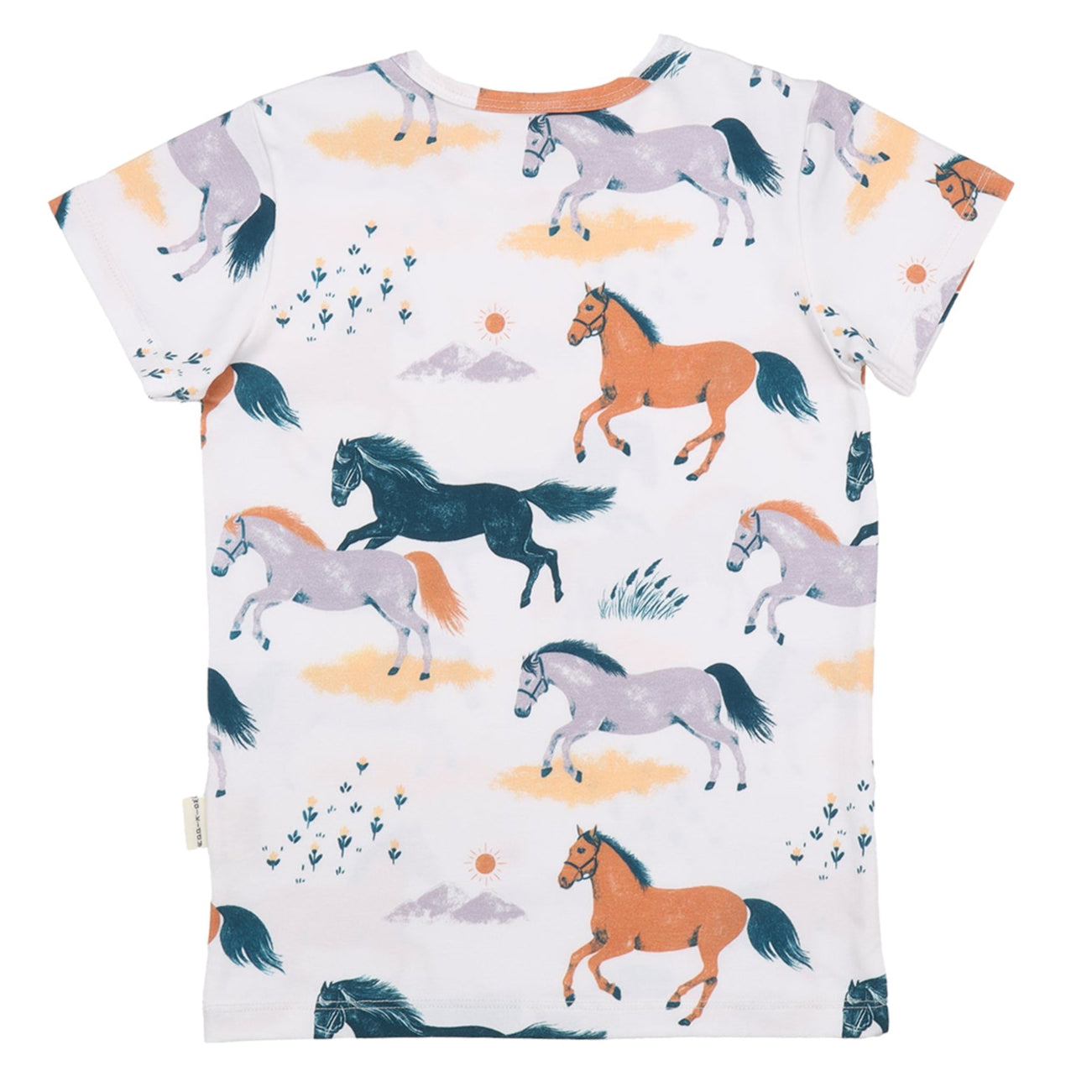 Short-sleeved t-shirt- happy horses