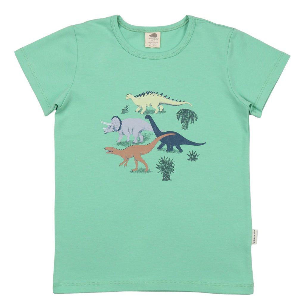 Short-sleeved t-shirt- running dinosaurs