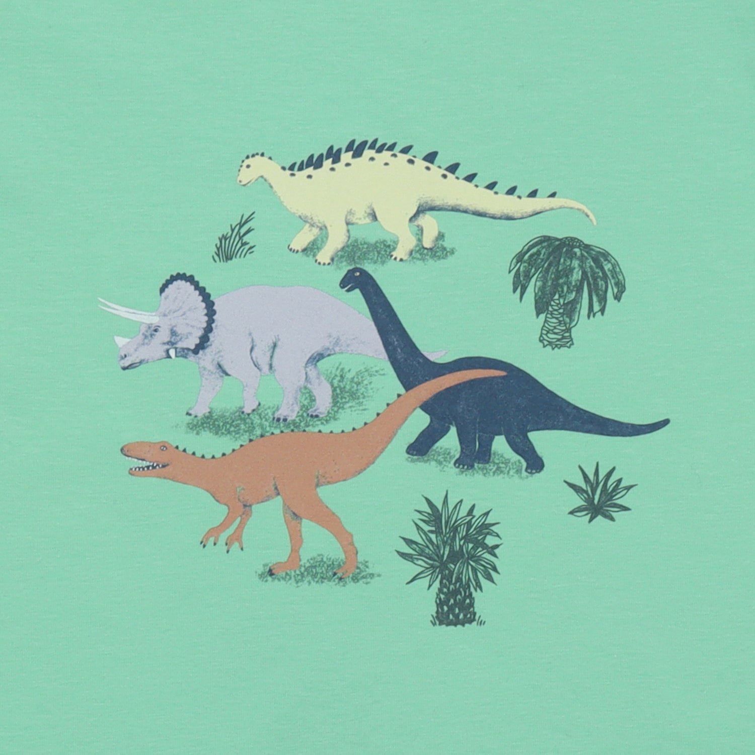 Short-sleeved t-shirt- running dinosaurs