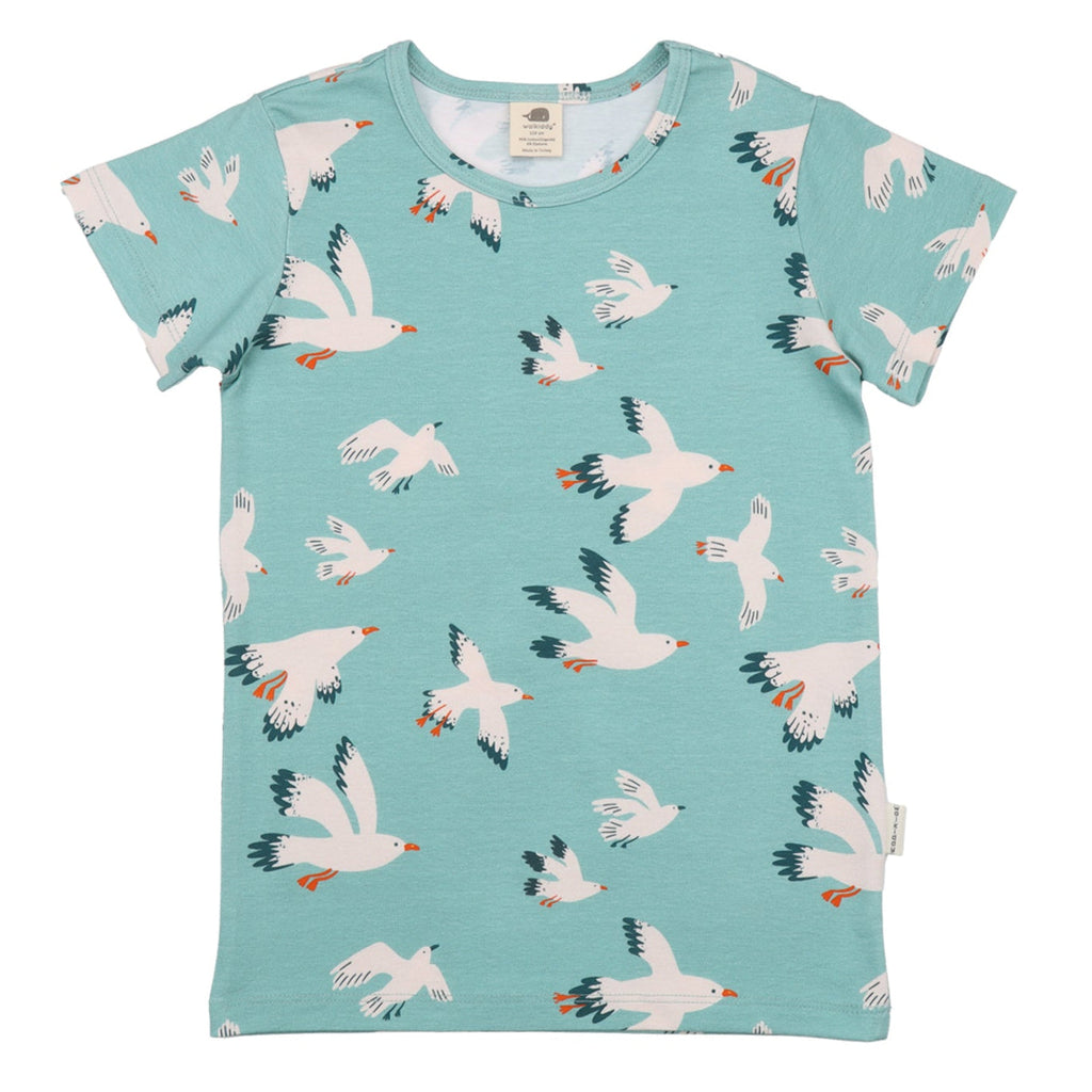 Short-sleeved t-shirt- seagulls