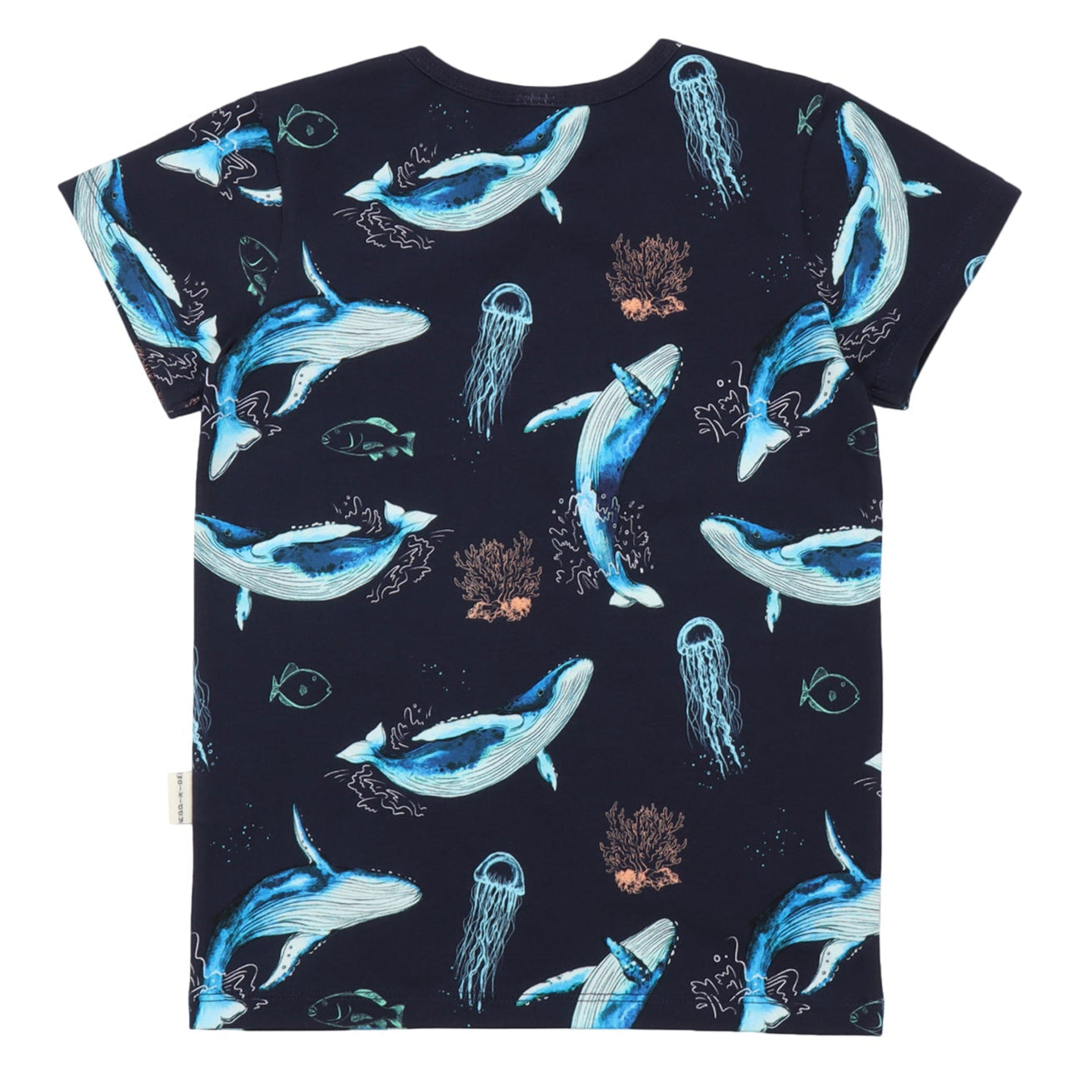 Short-sleeved t-shirt- whales & jellyfish