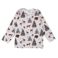 Long-sleeved t-shirt- winter woodland