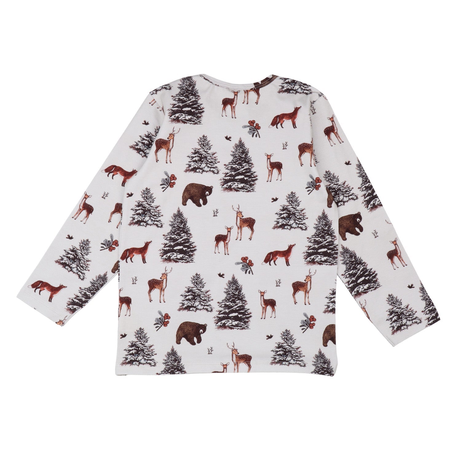 Long-sleeved t-shirt- winter woodland