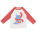 Long-sleeved raglan t-shirt- bookworm