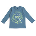 Long-sleeved t-shirt- lake blue luna moth