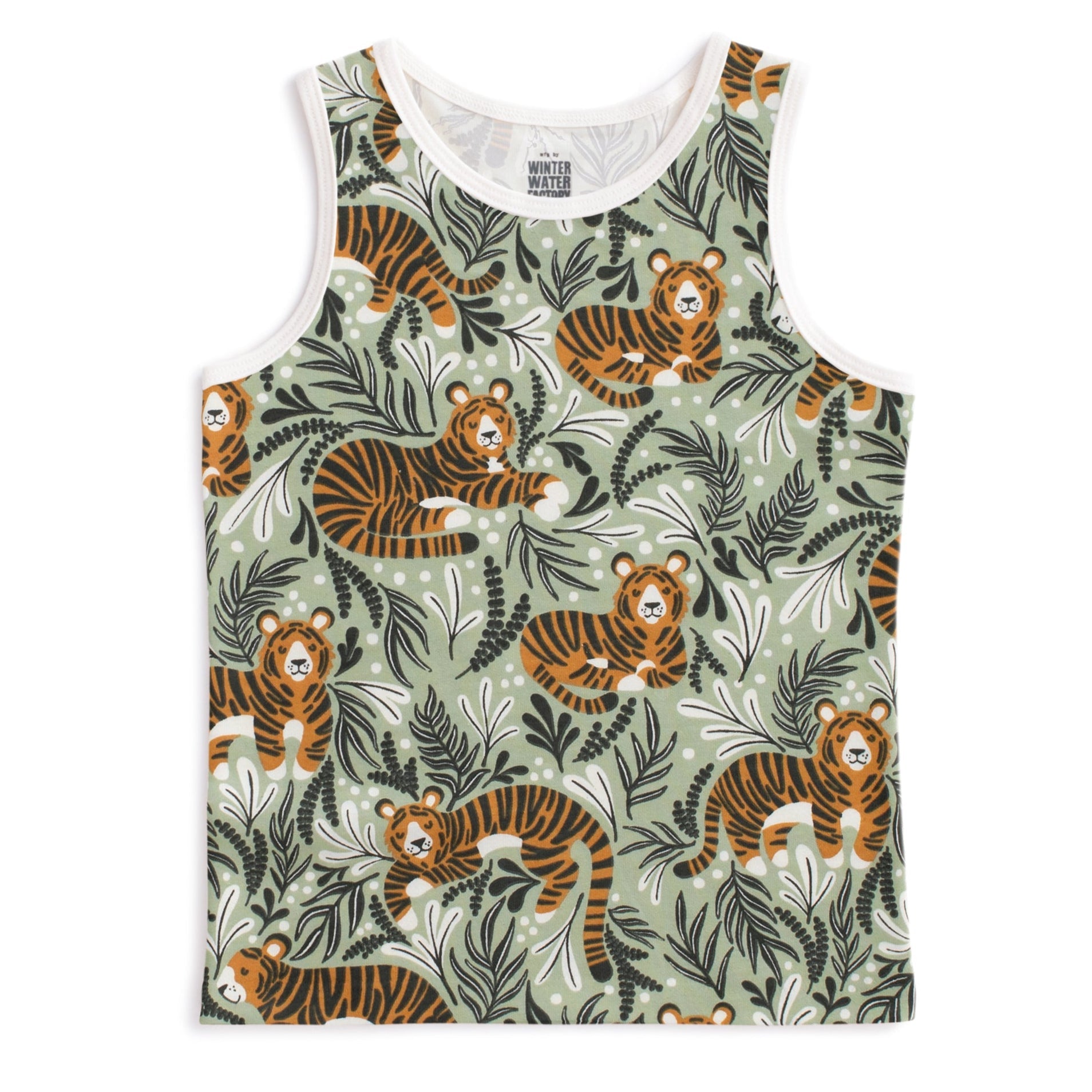 Tank top- green tigers