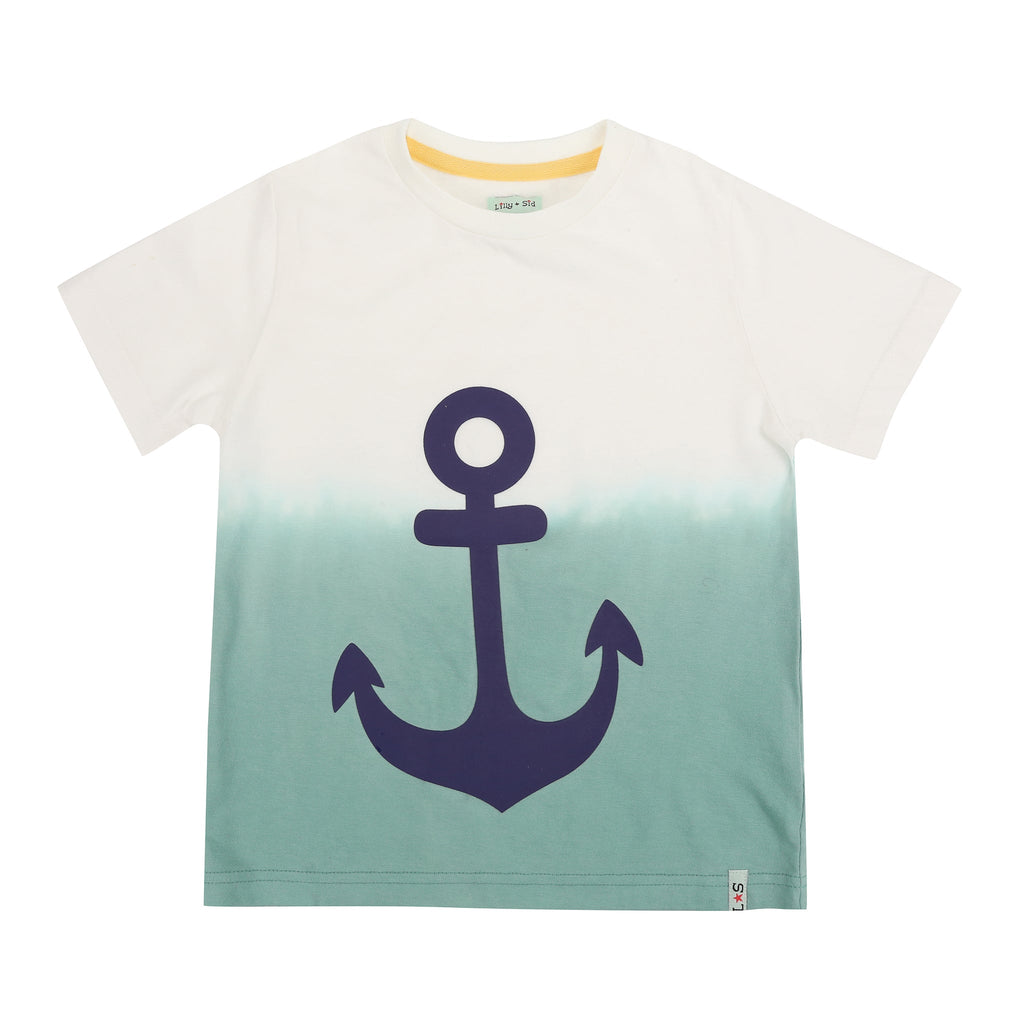 Dip dye anchor t-shirt