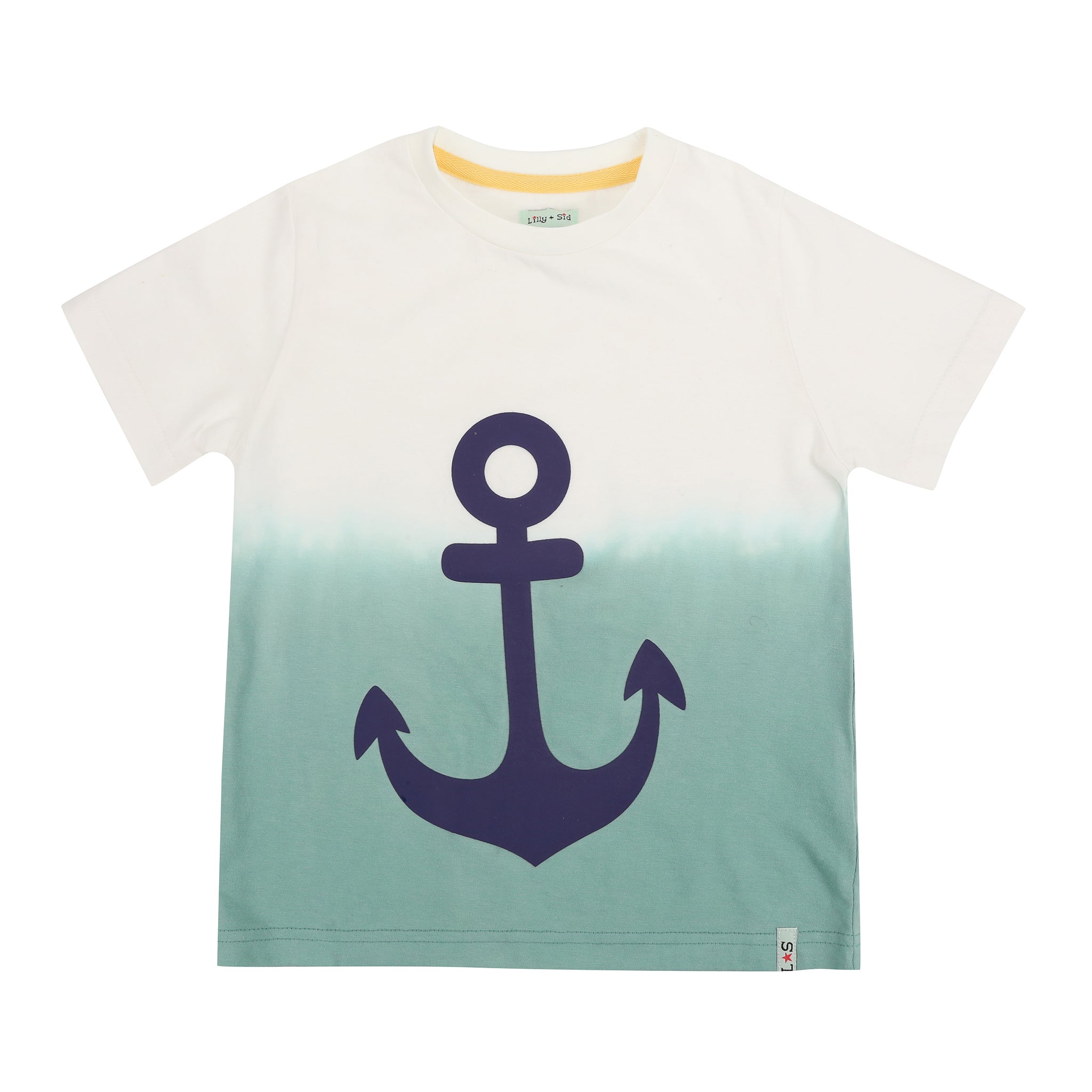 Dip dye anchor t-shirt