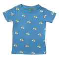Short-sleeved t-shirt- blue rainbows