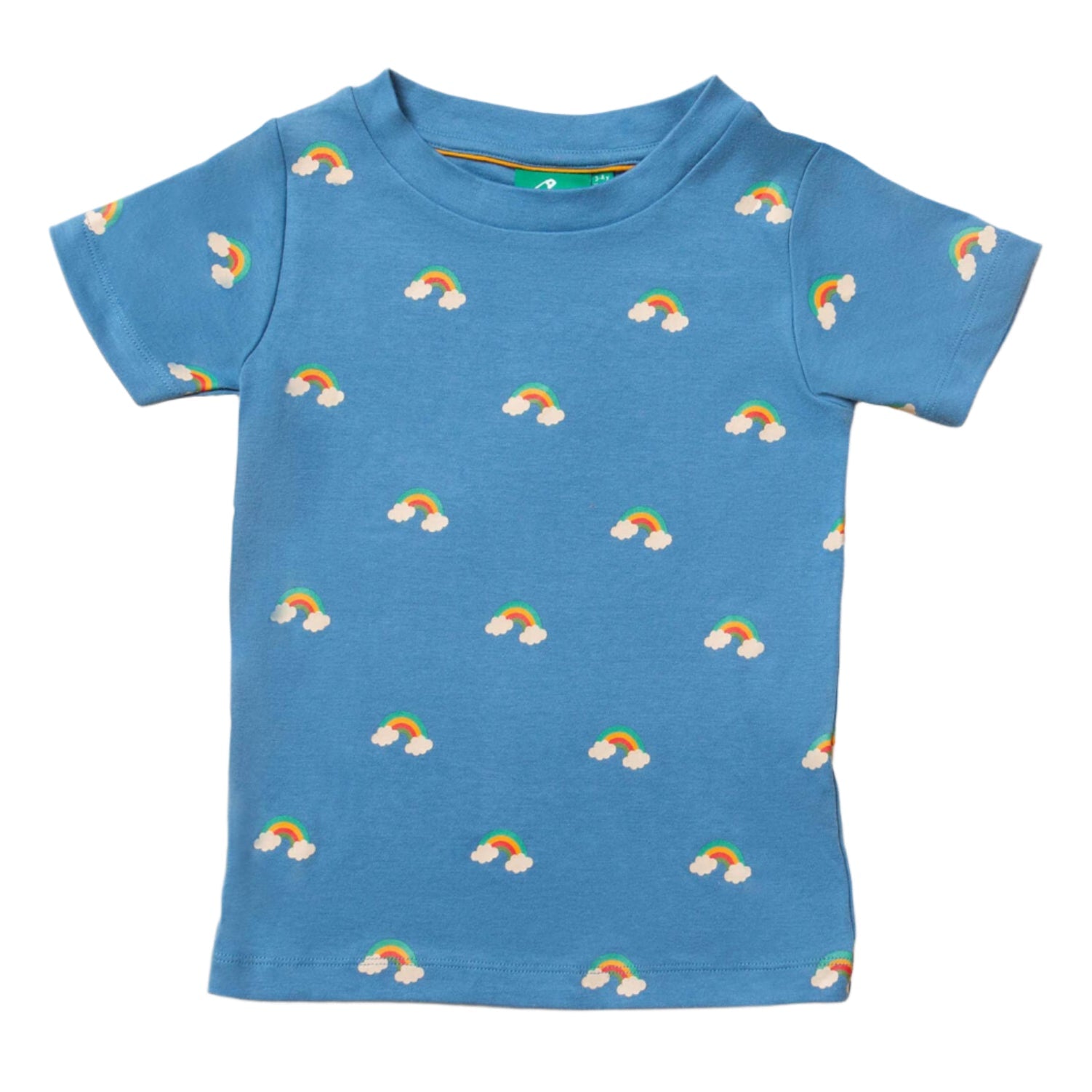 Short-sleeved t-shirt- blue rainbows