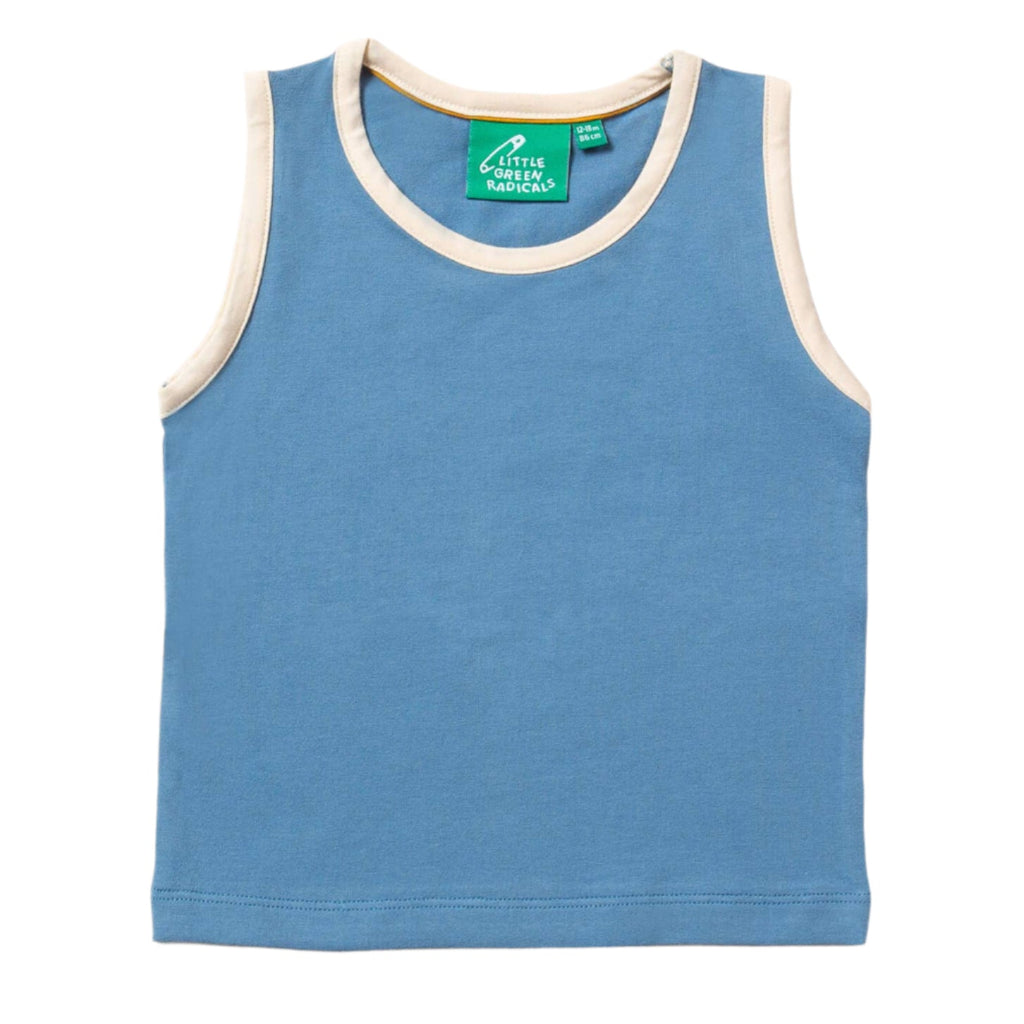 Tank top 3-pack- blue/gold stripe