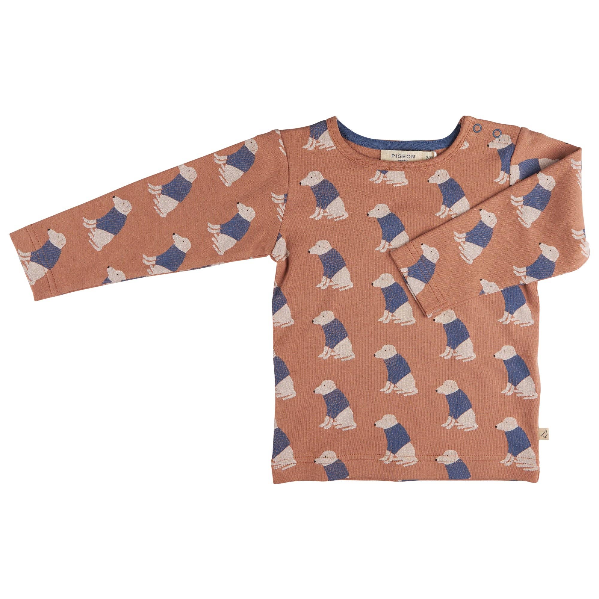 Long-sleeved t-shirt- Labrador, macaroon