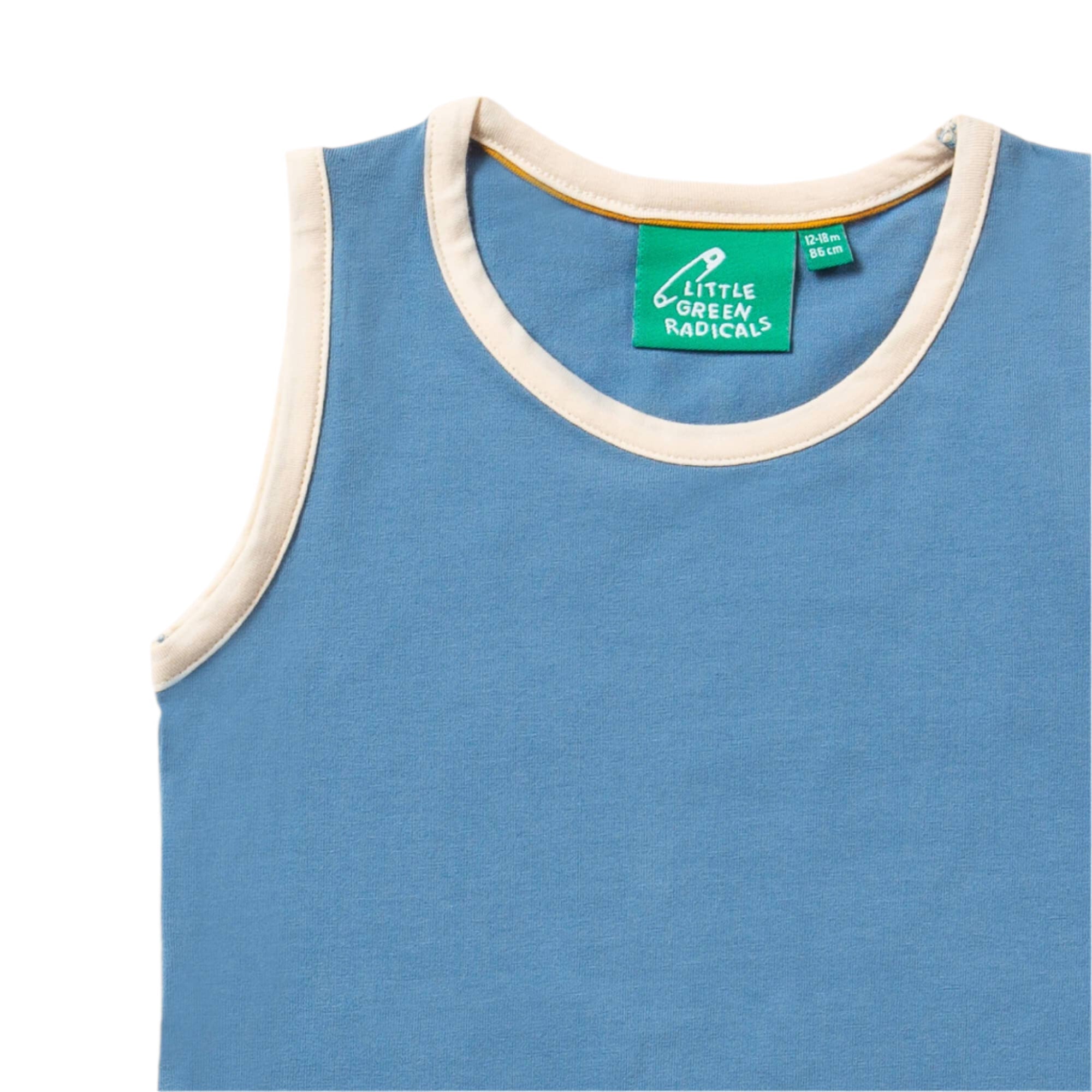 Tank top 3-pack- blue/gold stripe