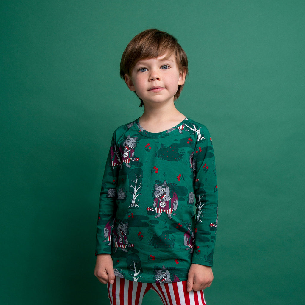 Long sleeve t-shirt- forest trolls: Size 2-3Y