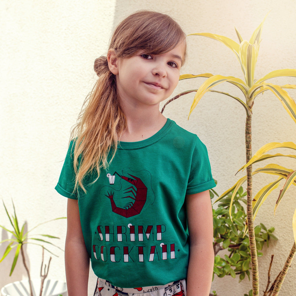 Short sleeve t-shirt- shrimp cocktail logo
